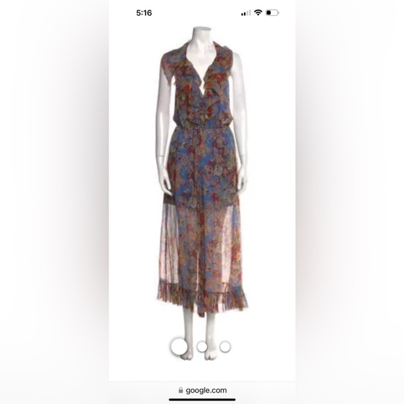 Zimmerman one hundred percent silk open back size O - Picture 8 of 8